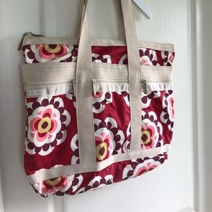 LeSportsac Floral Zippered Tote Bag